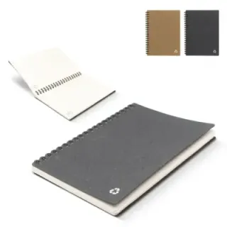 Notebook recycled leather Midi - LT92069 (gadzety reklamowe)